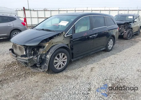 2014 Honda Odyssey Ex-L from USA, damaged, VIN 5FNRL5H66EB030732